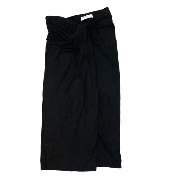 MM Lafleur Dresses & Skirts - MM. LAFLEUR All Black Stretch Twist Front Tube Mini Dress-Size Medium